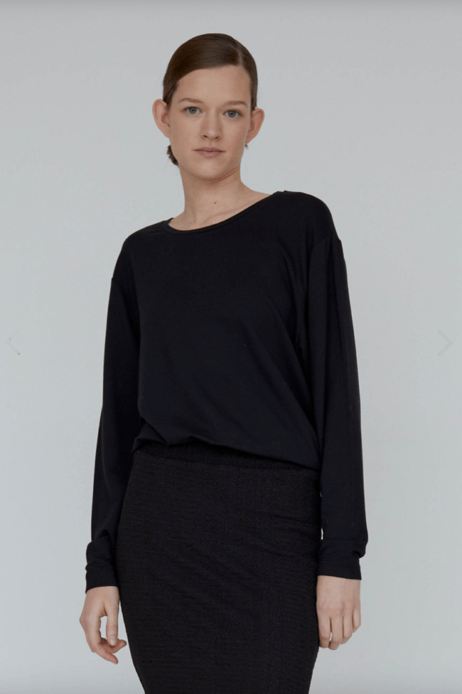 SHIRT JOLINE LS TEE BLACK