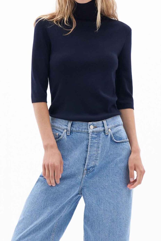 ROLLI 28919 MERINO ELBOW SLEEVE TOP 2830