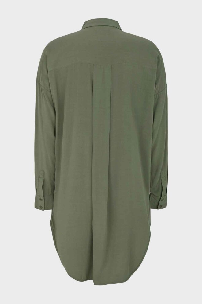 BLUSE SRFREEDOM LONG SHIRT DEEP LICHEN GR