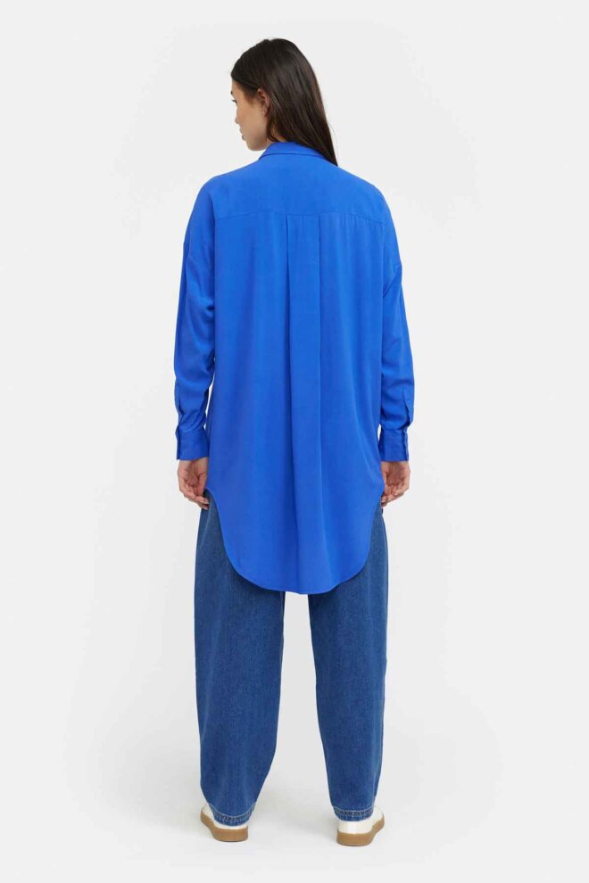 BLUSE SRFREEDOM LONG SHIRT DAZZLING BLUE