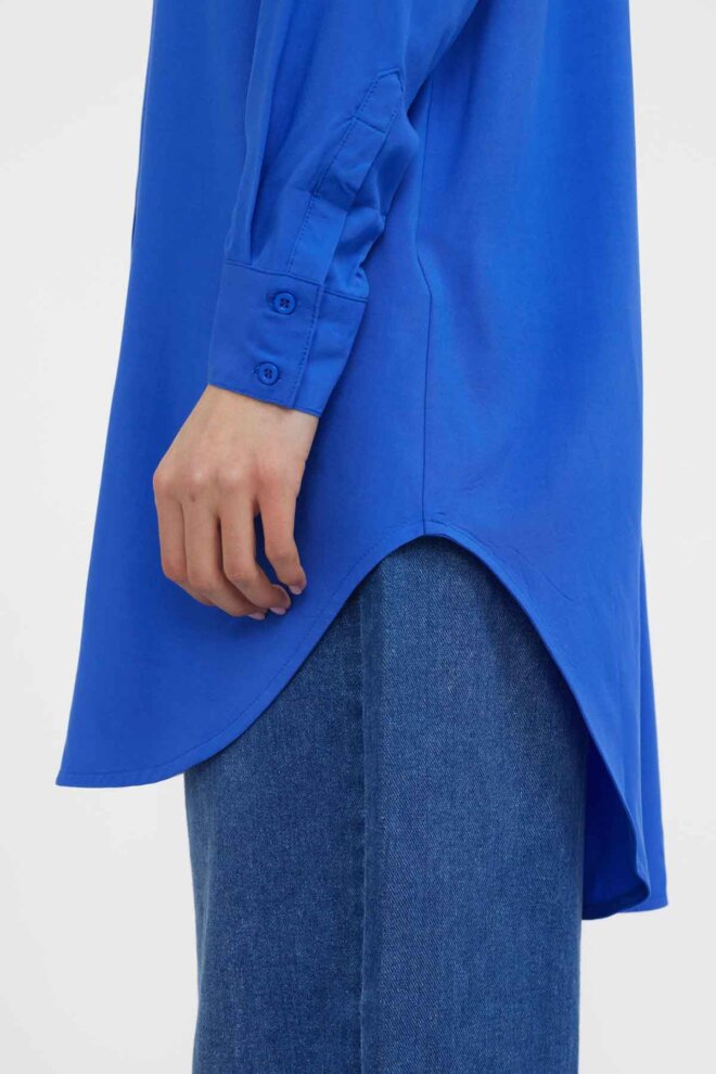 BLUSE SRFREEDOM LONG SHIRT DAZZLING BLUE