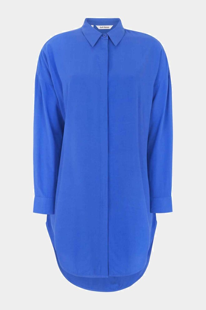 BLUSE SRFREEDOM LONG SHIRT DAZZLING BLUE