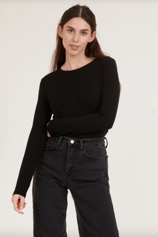 SHIRT JOLANDA LS TEE BLACK