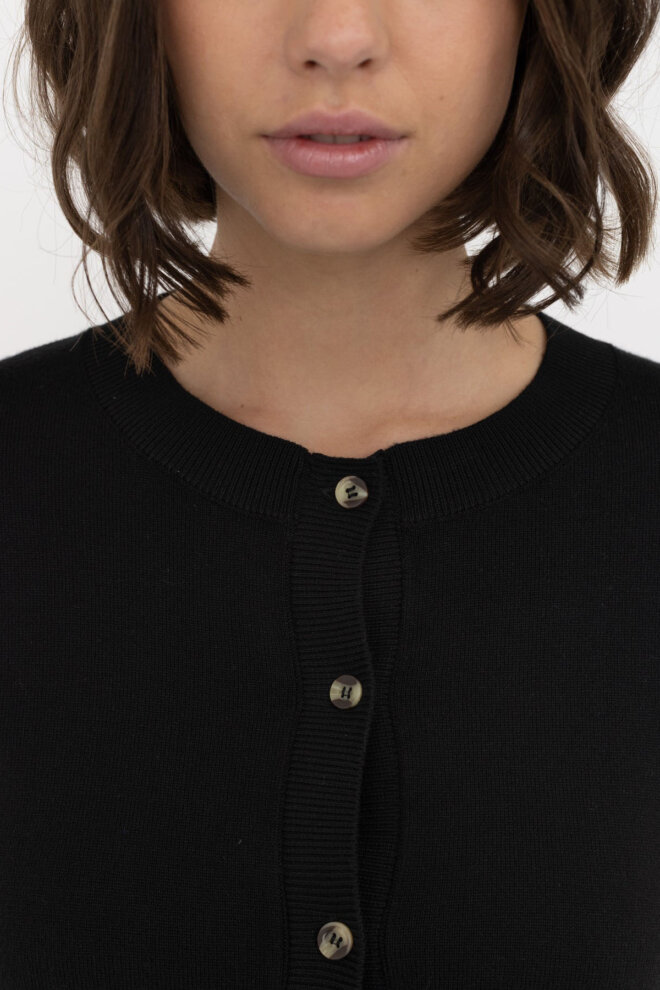 WESTE SRMARLA CARDIGAN KNIT BLACK