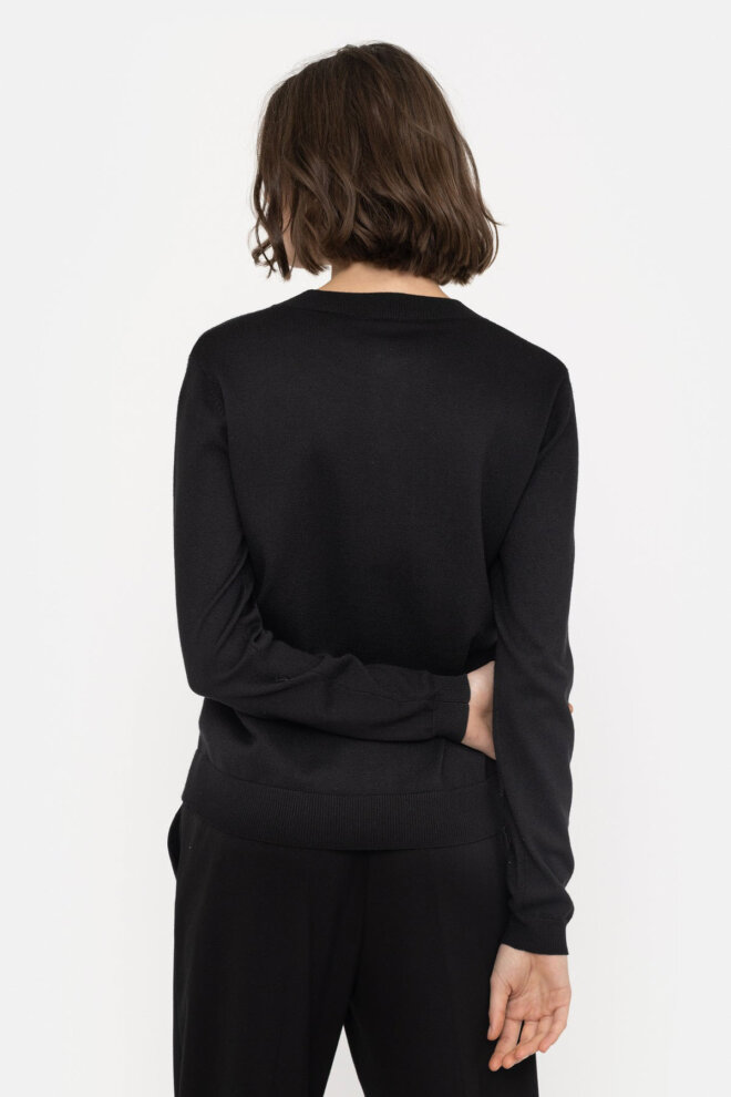WESTE SRMARLA CARDIGAN KNIT BLACK