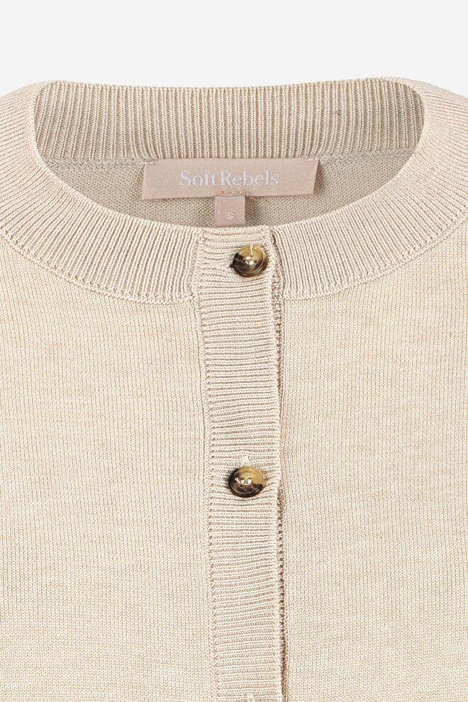 WESTE SRMARLA CARDIGAN KNIT WHITECAP GREY