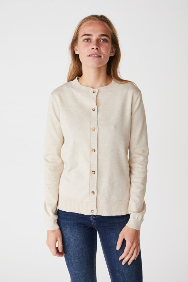 WESTE SRMARLA CARDIGAN KNIT WHITECAP GREY