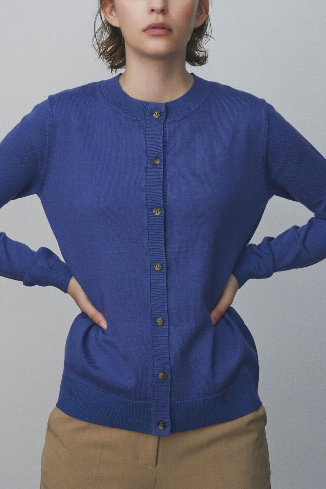 WESTE SRMARLA CARDIGAN KNIT DAZZLING BLUE