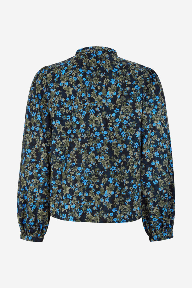 BLUSE SRRILO BRIELLA SHIRT FLOWER SILVER