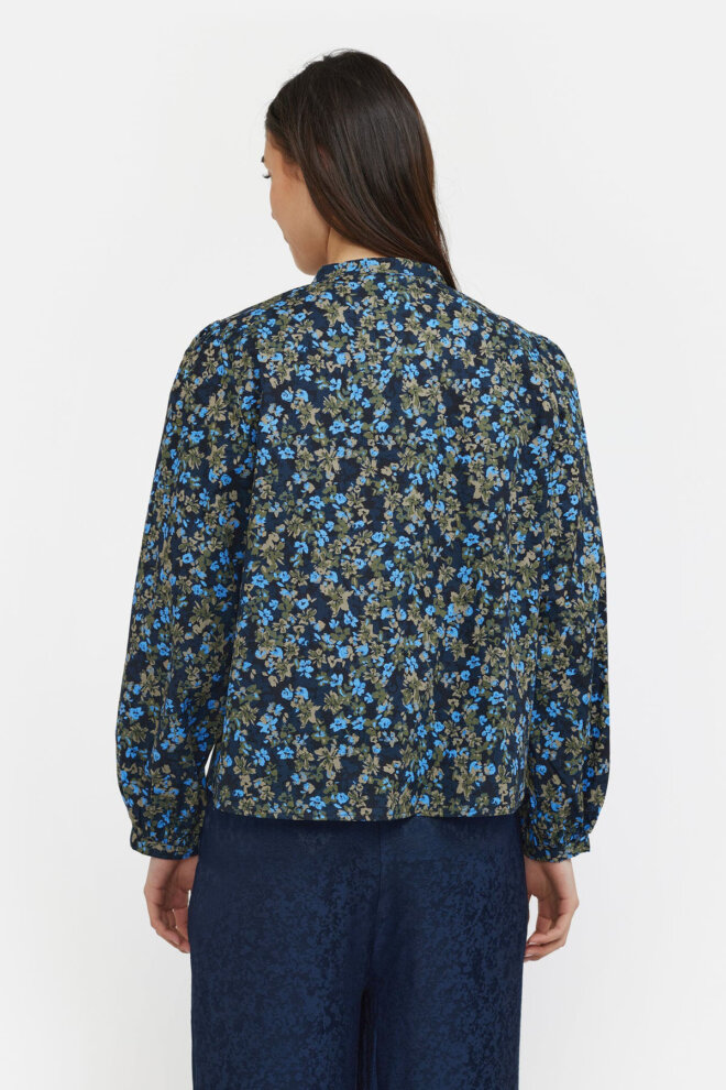 BLUSE SRRILO BRIELLA SHIRT FLOWER SILVER