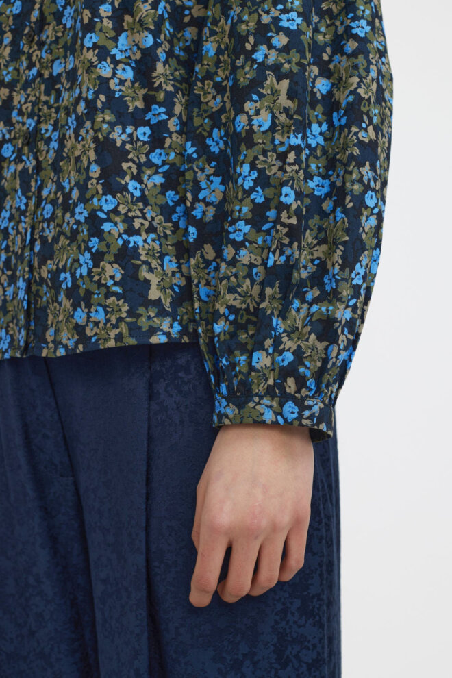 BLUSE SRRILO BRIELLA SHIRT FLOWER SILVER