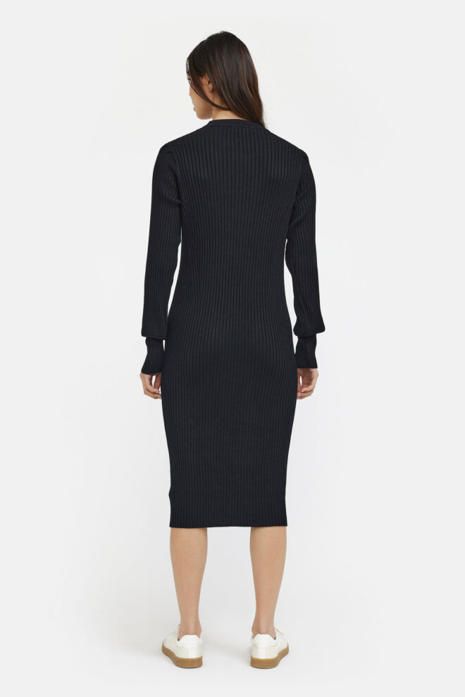 KLEID SRNOA DRESS KNIT BLACK