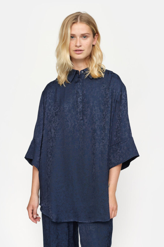 BLUSE SRNAYA LONG BLOUSE FLOWER JACQUARD