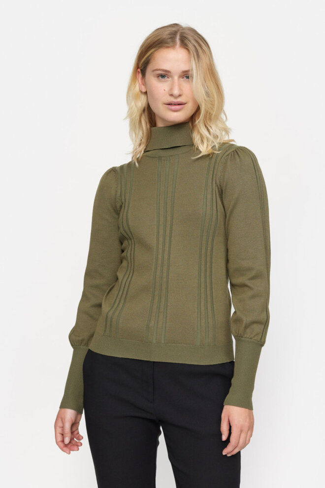 ROLLI SRMORGAN ROLLNECK KNIT BURNT OLIVE