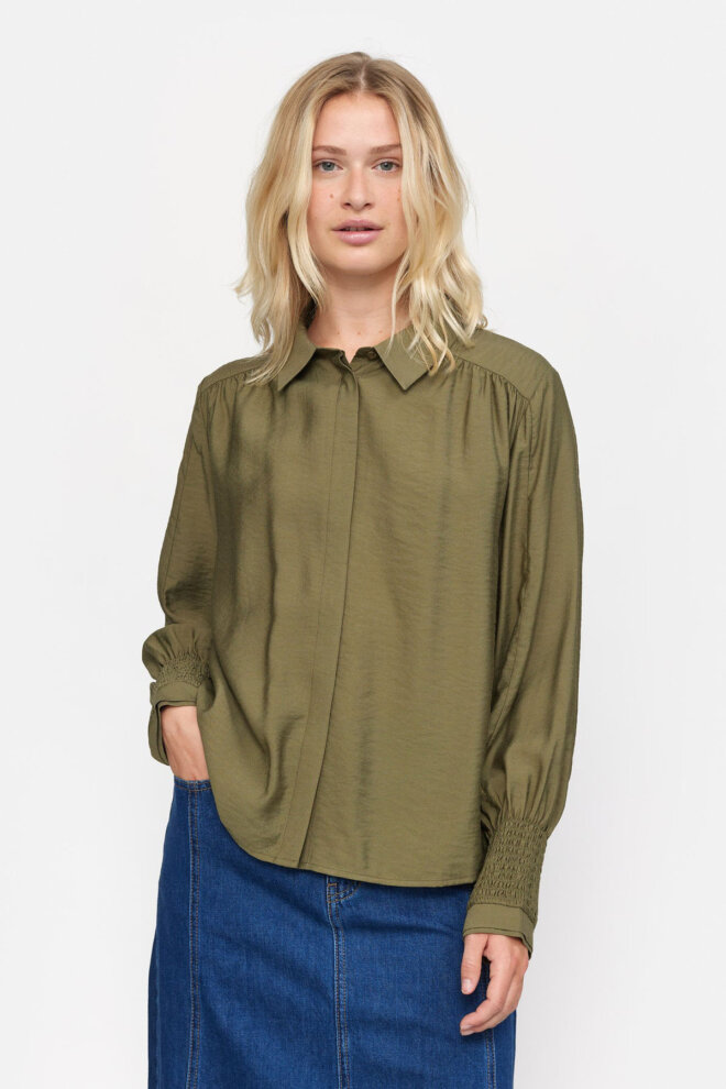 BLUSE SRTASHA SHIRT BURNT OLIVE