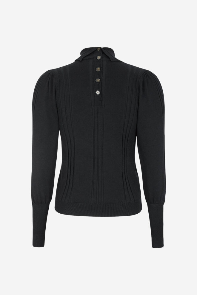 ROLLI SRMORGAN ROLLNECK KNIT BLACK