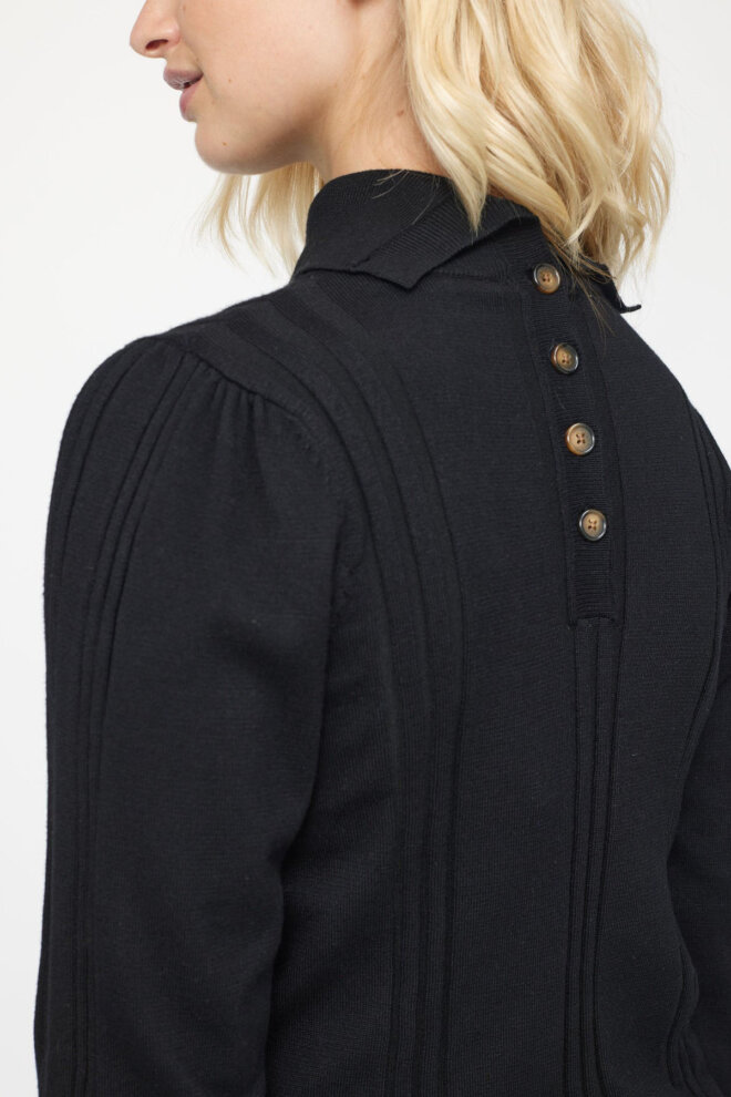 ROLLI SRMORGAN ROLLNECK KNIT BLACK