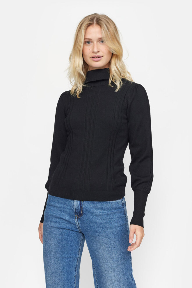ROLLI SRMORGAN ROLLNECK KNIT BLACK