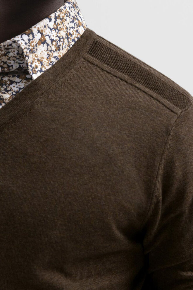 PULLOVER 16090147 SLHBERG LS V-NECK DEMITASS