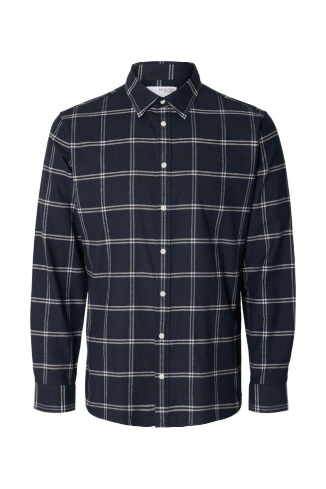 HEMD 16091358 SLHSLIMMOWEN DARK SAPPHIRE