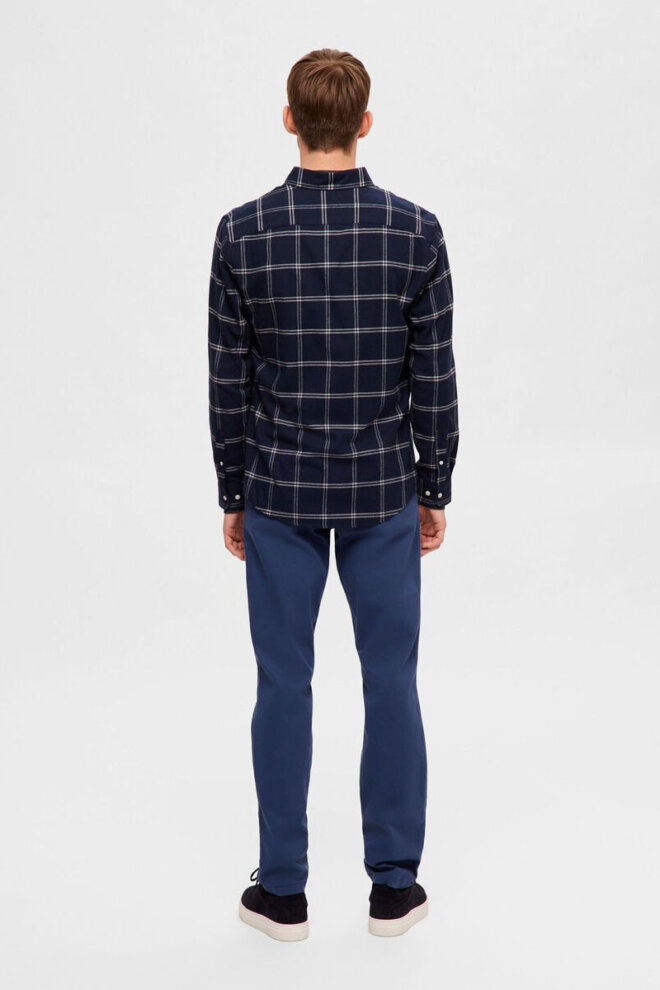 HEMD 16091358 SLHSLIMMOWEN DARK SAPPHIRE