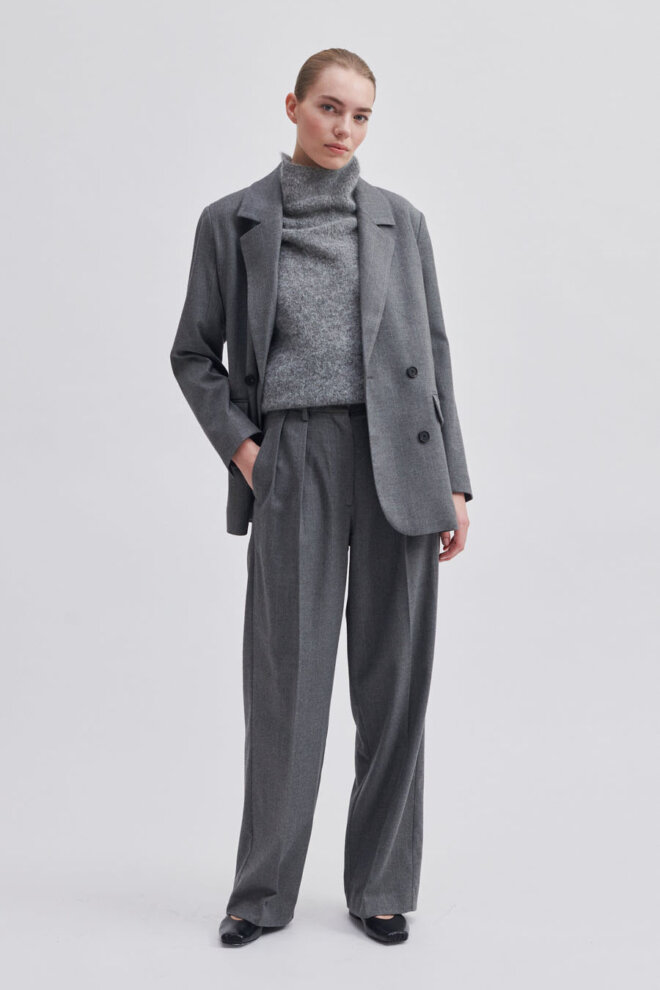 HOSE HOLSYE TROUSERS GREY MELANGE