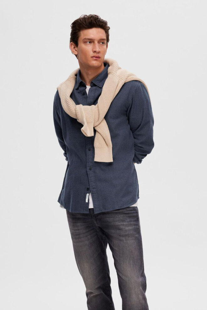 HEMD 16090194 SLHREGOWEN NAVY BLAZER