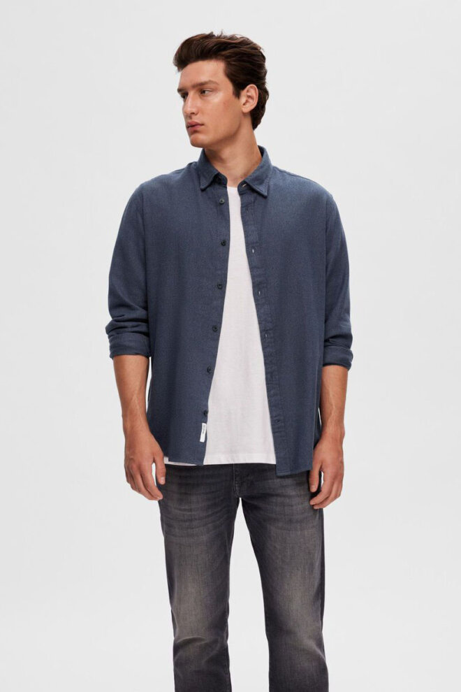 HEMD 16090194 SLHREGOWEN NAVY BLAZER