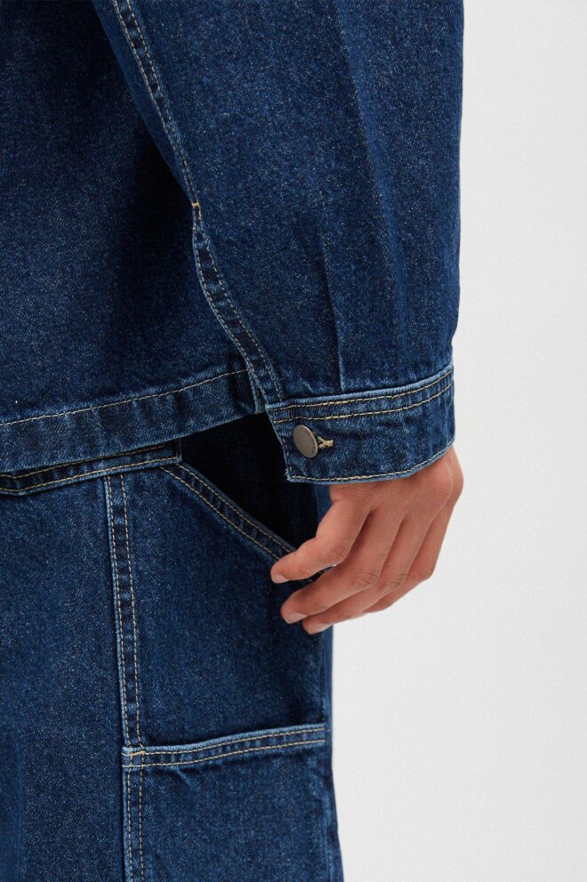 JACKE NIKO WORKER JACKET PEBBLE DARK RETR