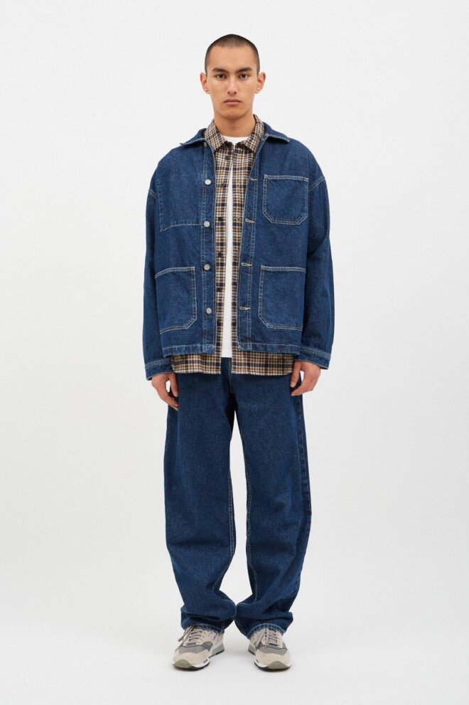 JACKE NIKO WORKER JACKET PEBBLE DARK RETR