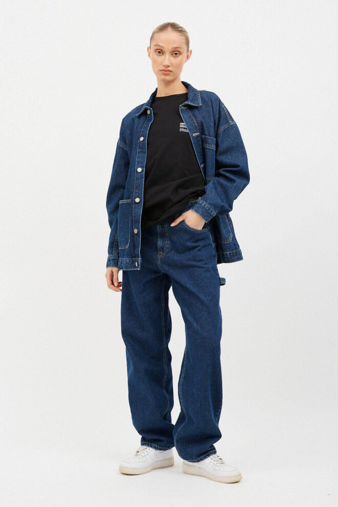 JEANS FAYE WORKER PEBBLE DARK RETRO