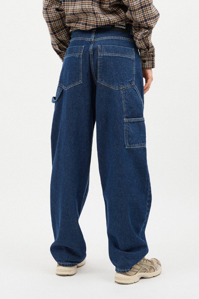 JEANS FAYE WORKER PEBBLE DARK RETRO