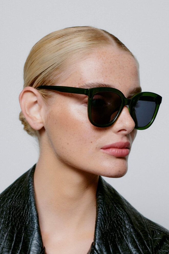 SONNENBRILLE BILLY DARK GREEN TRANSP