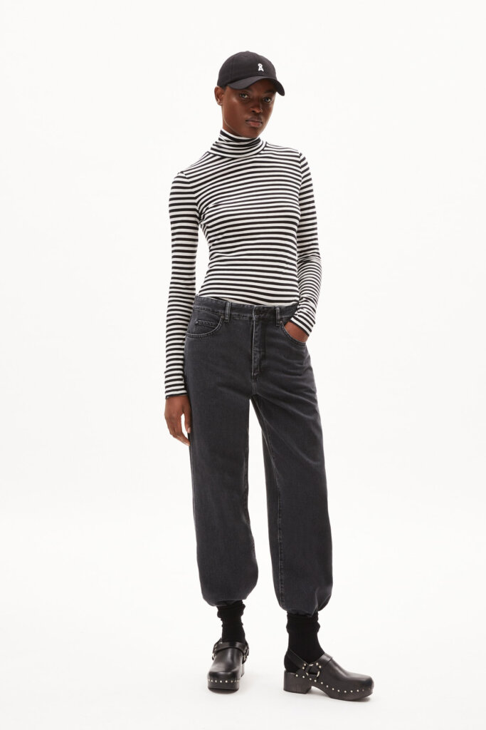 SHIRT 30005294 GRAZILIAA 347 BLACK-OFF-WH