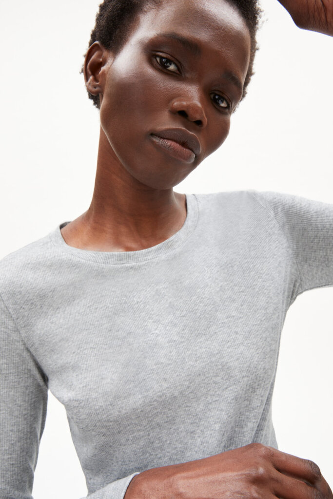 SHIRT 30002700 JAALEAA 139 GREY MELANGE