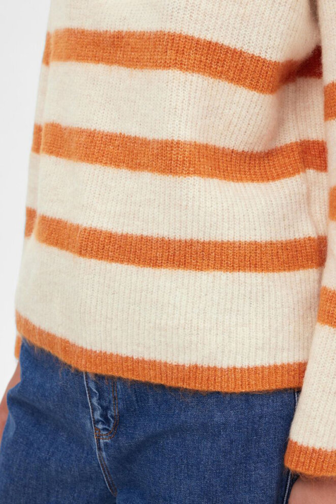 PULLOVER 16090274 SLFMALINE LS KNIT BIRCH MA