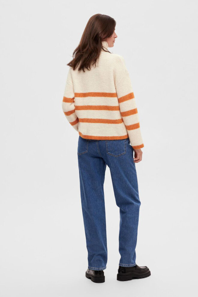 PULLOVER 16090274 SLFMALINE LS KNIT BIRCH MA