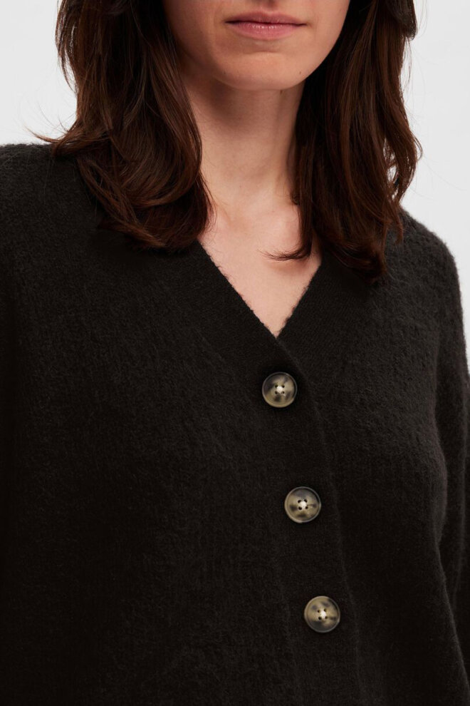 WESTE 16090272 SLFMALINE LS KNIT BLACK