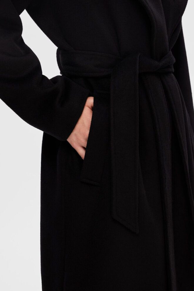 MANTEL 16090093 SLFROSA WOOL COAT BLACK