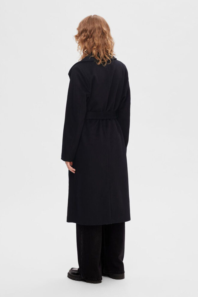 MANTEL 16090093 SLFROSA WOOL COAT BLACK