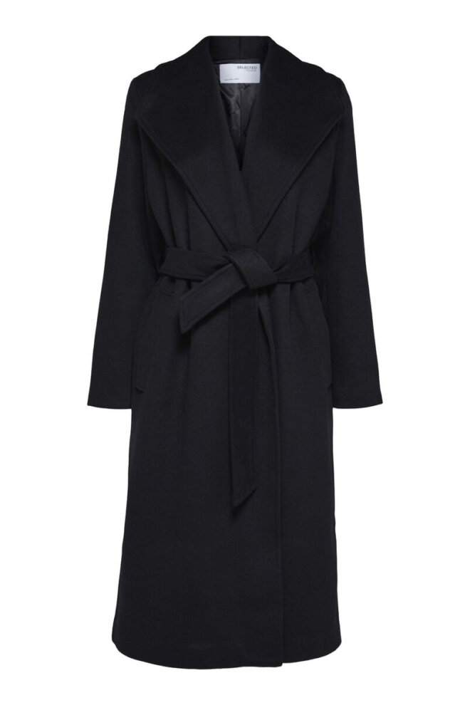 MANTEL 16090093 SLFROSA WOOL COAT BLACK