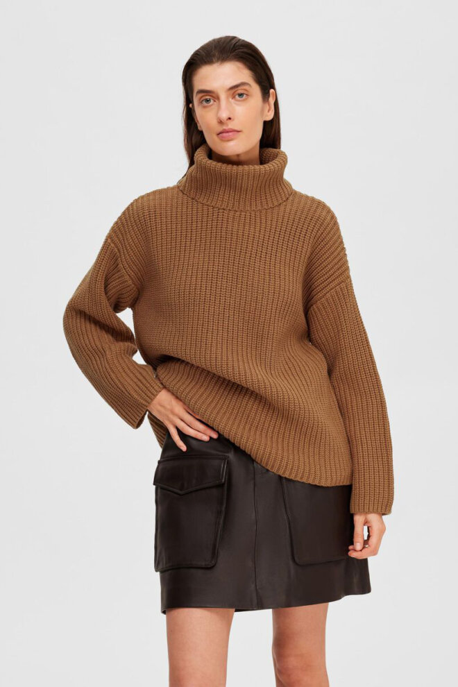 PULLOVER 16091039 SLFSELMA SEFIKA TOASTED
