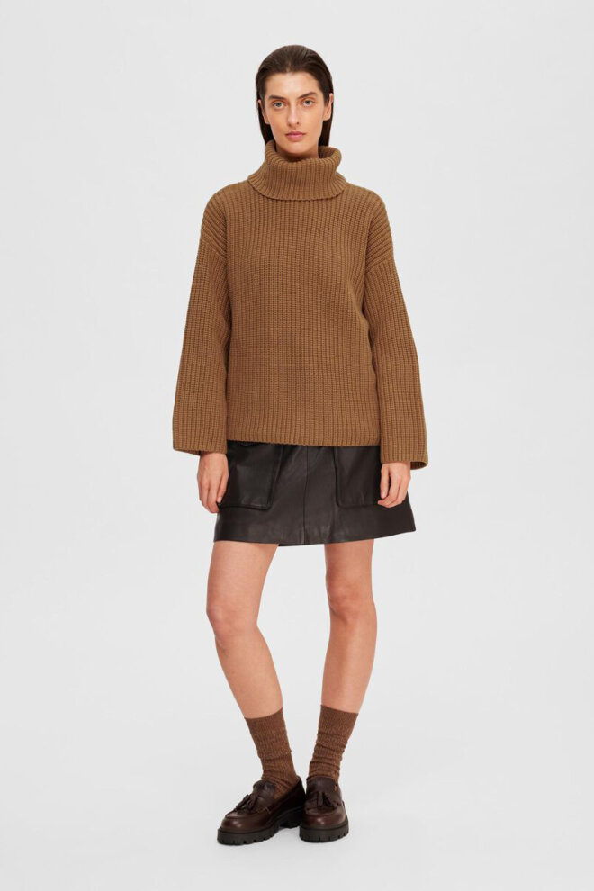 PULLOVER 16091039 SLFSELMA SEFIKA TOASTED