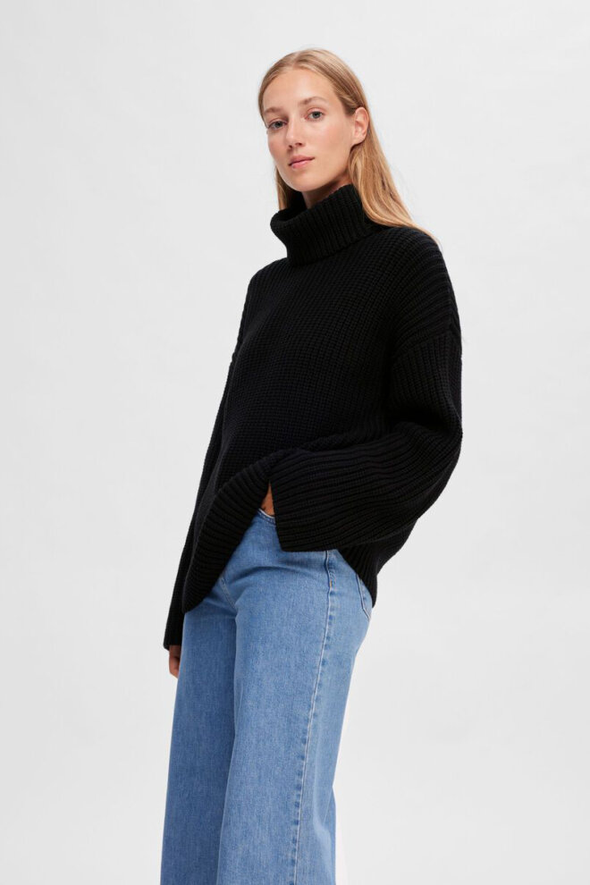 PULLOVER  16091039 SLFSELMA SEFIKA BLACK