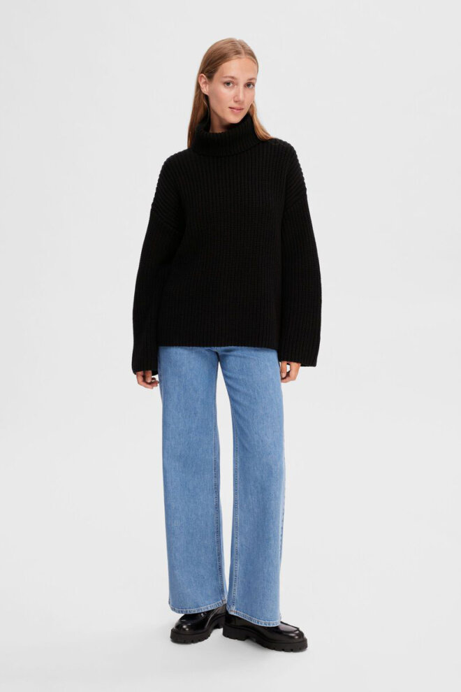 PULLOVER  16091039 SLFSELMA SEFIKA BLACK