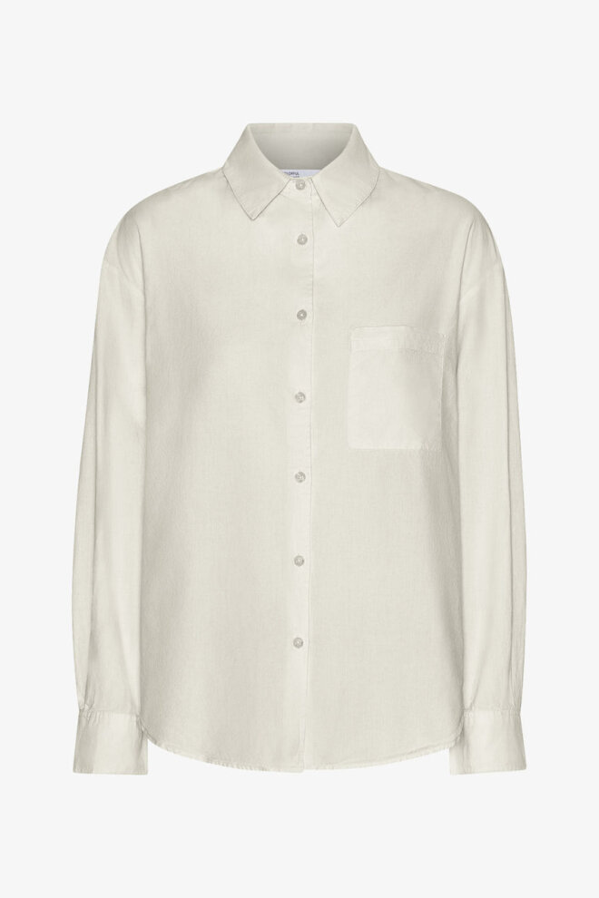 BLUSE ORGANIC OVERSIZED SHIRT IVORY WHITE