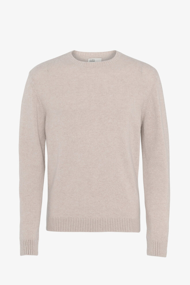 PULLOVER CLASSIC MERINO WOOL CREW IVORY WHIT