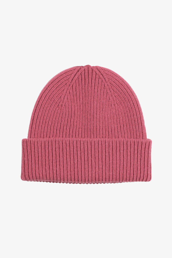 MÜTZE MERINO WOOL BEANIE RASPBERRY PINK