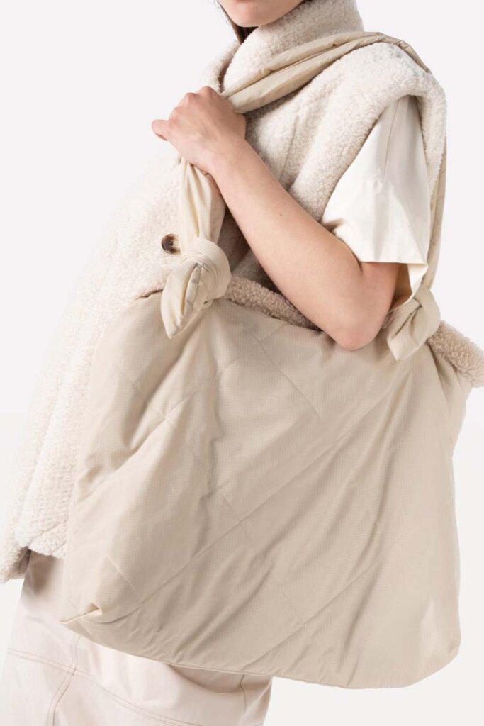 GILET UNNI VEST SHORT EGG WHITE