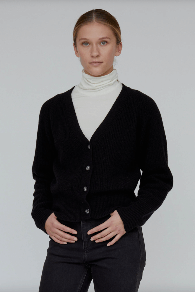 WESTE LISE CARDIGAN 001 BLACK